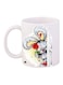 Bear Printed Coffee Mug White/Grey/Yellow 11ounce