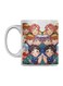 BTS Anime Printed Mug White/Pink/Blue 350ml