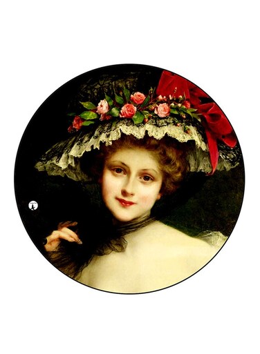 Vintage Art Printed Fridge Magnet Multicolour