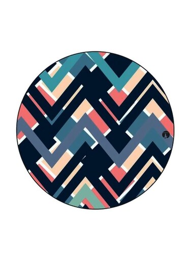 Abstract Printed Fridge Magnet Multicolour 5.5cm