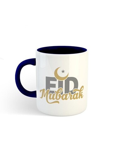 Eid Mubarak Printed Mug White/Navy