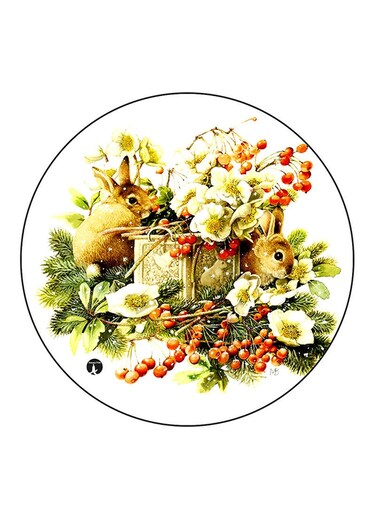 Rabbits Printed Fridge Magnet Multicolour