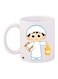 Prayer Time Printed Coffee Mug White/Yellow/Brown 11ounce