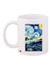 The Starry Night Printed Coffee Mug White/Blue/Yellow 11ounce