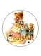 Mouses Printed Fridge Magnet Multicolour