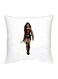 Wonder Woman Printed Decorative Cushion White/Beige/Brown 16x16inch