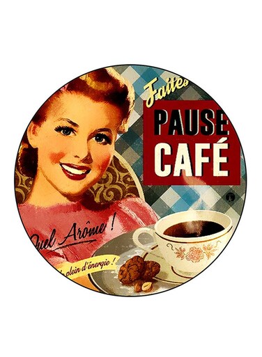 Vintage Art Printed Fridge Magnet Multicolour