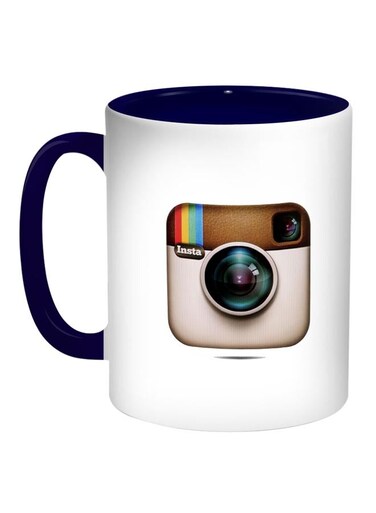 Instagram Printed Coffee Mug White/Black/Beige