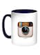 Instagram Printed Coffee Mug White/Black/Beige