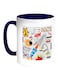 Charges Of Fireworks Printed Coffee Mug White/Blue 11ounce