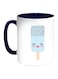 Cartoon Ice Cream Printed Coffee Mug Blue/White/Red 11ounce