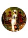Vintage Art Printed Fridge Magnet Multicolour