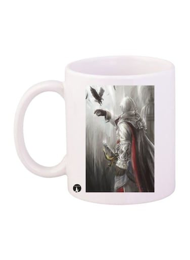 Assassin's Creed Printed Mug White/Grey/Red Standard Size
