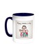 Happy Mother's Day Printed Coffee Mug Blue/White 11ounce