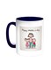 Happy Mother's Day Printed Coffee Mug Blue/White 11ounce