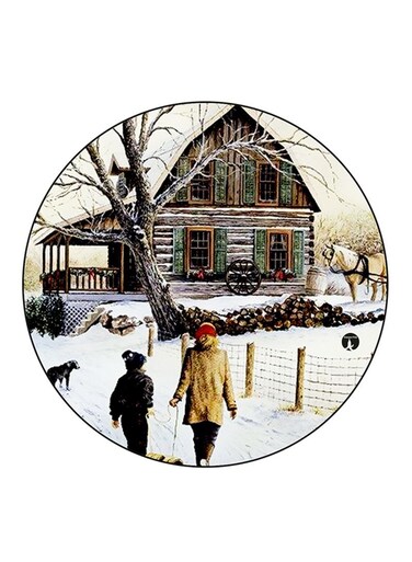 Vintage Art Printed Fridge Magnet Multicolour