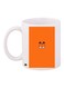 Cartoon Printed Coffee Mug White/Orange/Black 11ounce