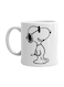 Snoopy Printed Mug White/Black