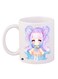 Cartoon Girl Printed Coffee Mug White/Purple/Pink
