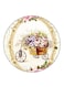 Flowers Printed Fridge Magnet Round Multicolour