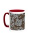 Army Clothing Printed Coffee Mug Red White 11 ounce