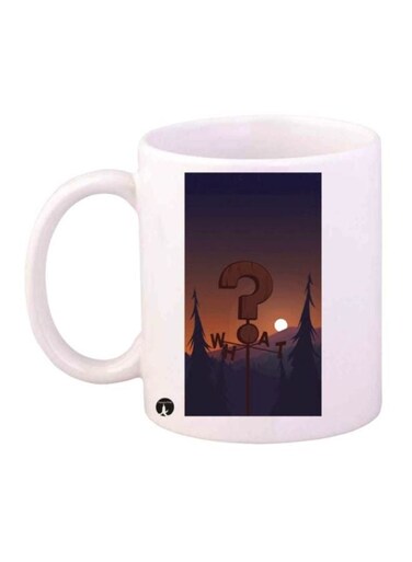 Gravity Falls Printed Coffee Mug White/Black/Brown