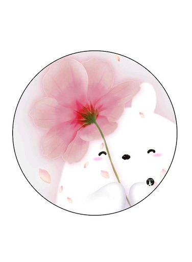 Flower Printed Fridge Magnet Multicolour 5.5 x 5.5cm