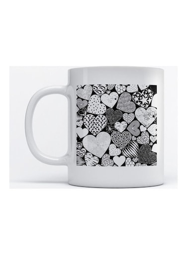 Mug Hearts for Coffee and Tea White