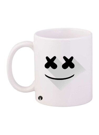 Marshmello Printed Mug White/Black