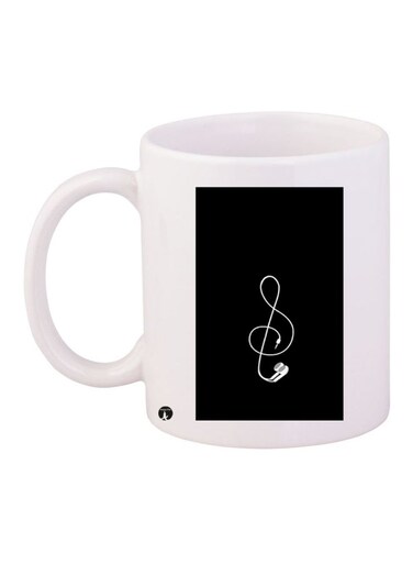 Ceramic Coffee Mug White/Black