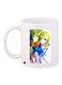 Anime Printed Coffee Mug White/Blue/Green 11ounce