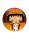 The Anime Chibi Maruko Chan Theme Printed Fridge Magnet Brown/Orange/Black