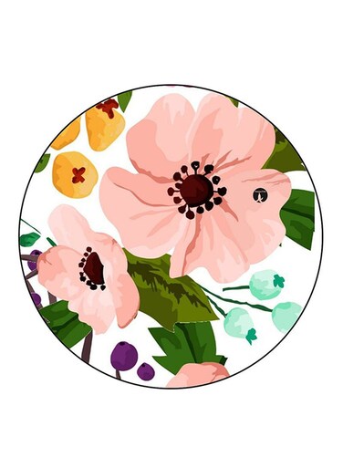 Flowers Printed Fridge Magnet Multicolour