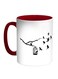 Freedom Of Birds Printed Coffee Mug White/Black/Red