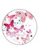Butterfly Printed Fridge Magnet Pink/White/Blue 5.5cm