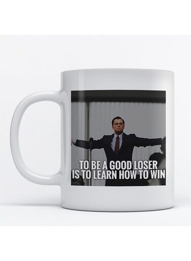 Leonardo Dicaprio Printed Mug White/Grey/Black