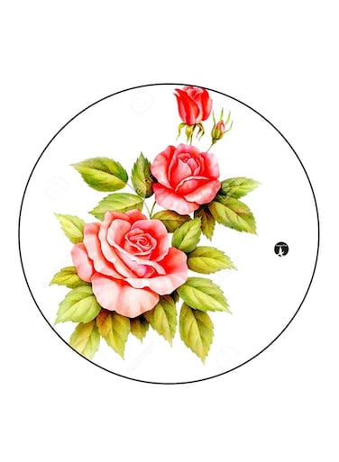 Flowers Printed Fridge Magnet Multicolour