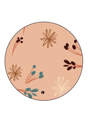 Flowers Printed Fridge Magnet Multicolour