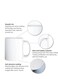 RYN&reg; Ceramic Coffee Mug with Initial Design Printed Gift for Coffee and Tea Lovers 11 Oz alphabet L