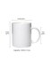RYN&reg; Ceramic Coffee Mug with Initial Design Printed Gift for Coffee and Tea Lovers 11 Oz alphabet L