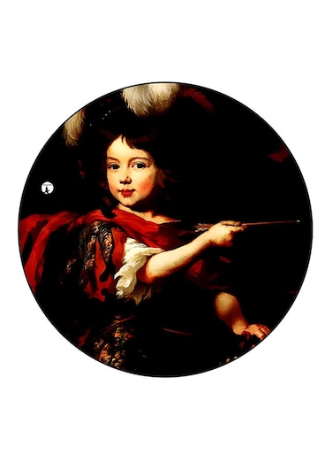Girl Printed Fridge Magnet Round Multicolour