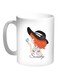 Printed Coffee Mug White/Black/Orange