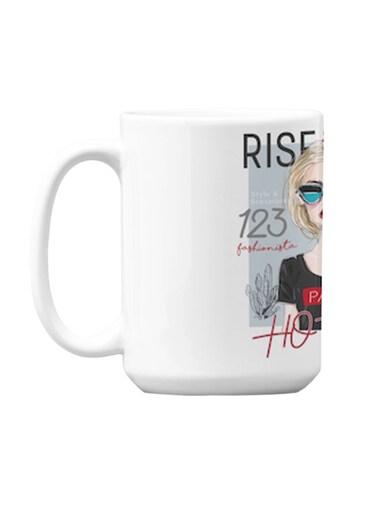 Premium Printed Ceramic Coffee Mug White 350ml