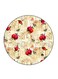 Flower Printed Fridge Magnet Multicolour 5.5 x 5.5cm