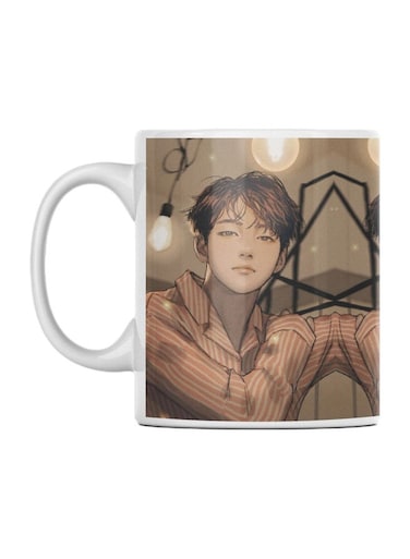 Anime Anime Printed Mug Brown/White