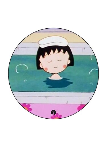 Girl Printed Fridge Magnet Multicolour 5.5 x 5.5cm