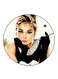 Audrey Hepburn Printed Fridge Magnet Multicolour