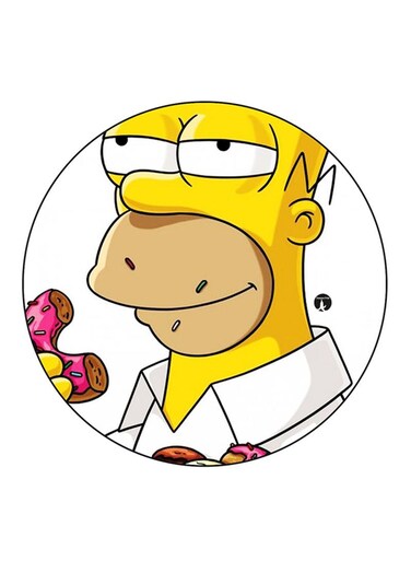 The Simpsons Printed Fridge Magnet Multicolour