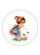 Vintage Art Printed Fridge Magnet Multicolour