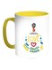 FIFA World Cup 2018 I Love Saudi Arabia Printed Coffee Mug White/Yellow 11ounce